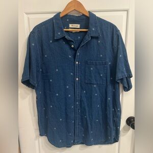 Madewell Dark Blue Casual Button Down Shirt